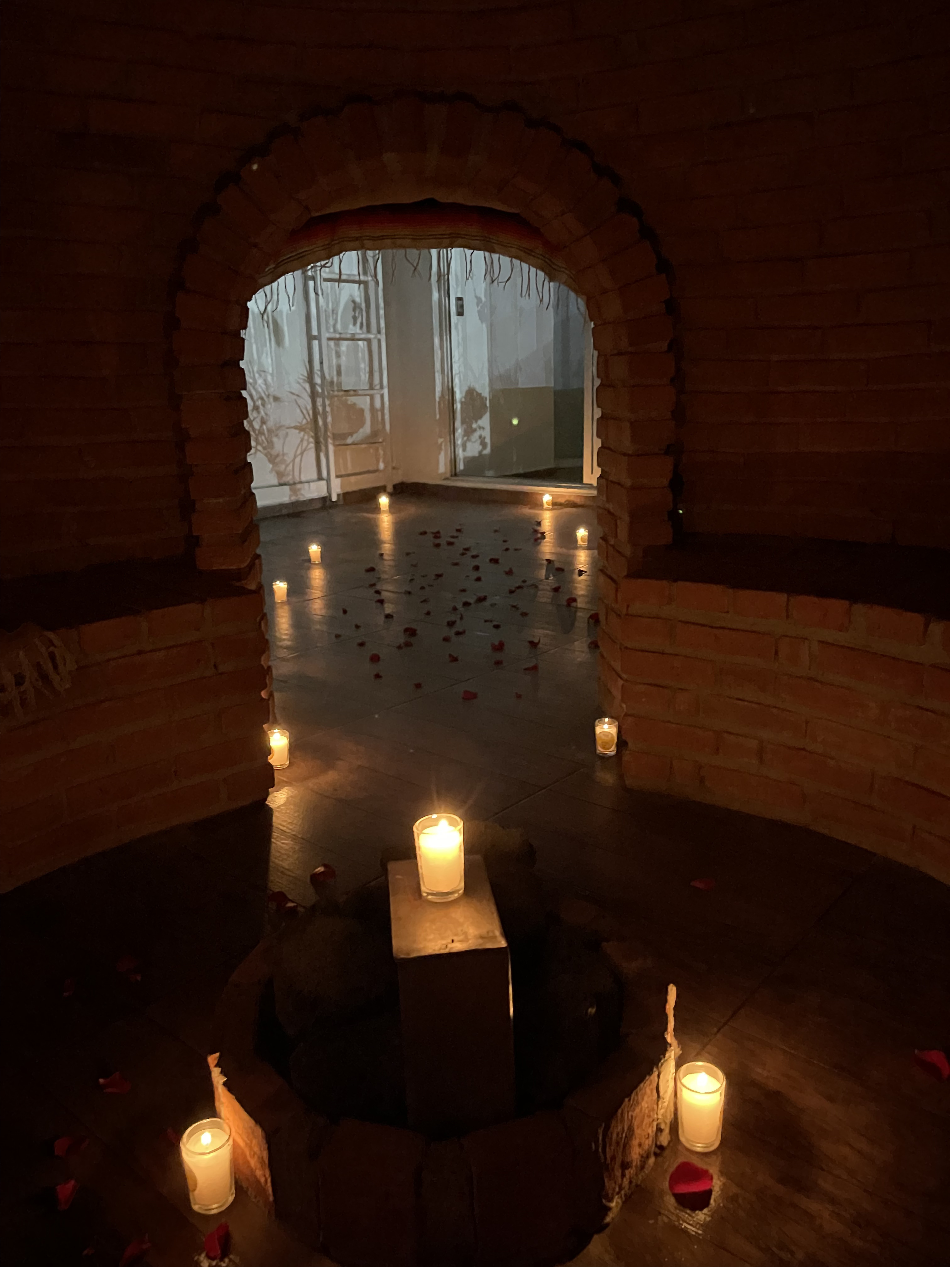 Temazcal con velas